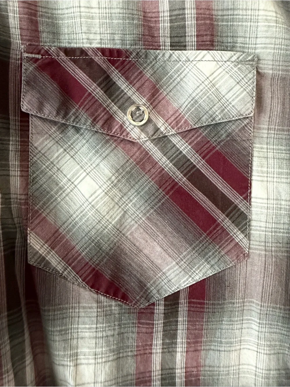 Banana Republic Men's Plaid Western-style Button-Down Shirt